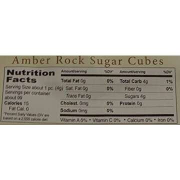Jansal Valley Rock Sugar Cubes, Amber, 14 Ounce
