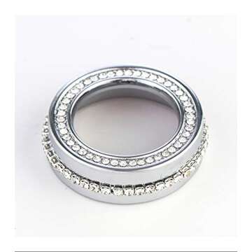 TopDall Climate Control Button Bling Crystal Accessory Interior Cover Compatible for Honda Civic