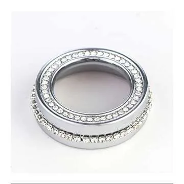 TopDall Climate Control Button Bling Crystal Accessory Interior Cover Compatible for Honda Civic
