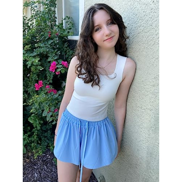 TARSE Women's 2-in-1 Flowy Workout Shorts - Stylish & Comfy