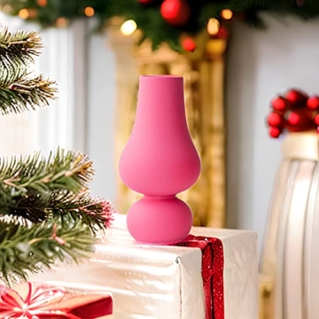 BLOFLO Hot Pink Ceramic Vase for Vibrant Home Decor