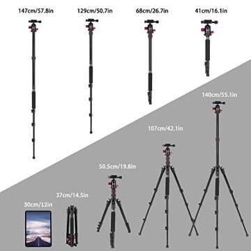 ZOMEI M5 Lightweight Compact Camera Tripod Monopod