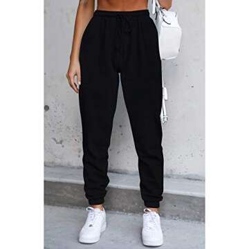 Fixmatti Women Sweatsuits Bra and Sweatpants Set 2 Pieces Jogger Tracksuit