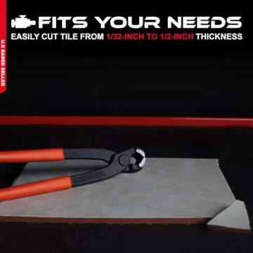 ABN Tile & Mosaic Nipper, Cutter Pliers with Carbide Trimming Tips