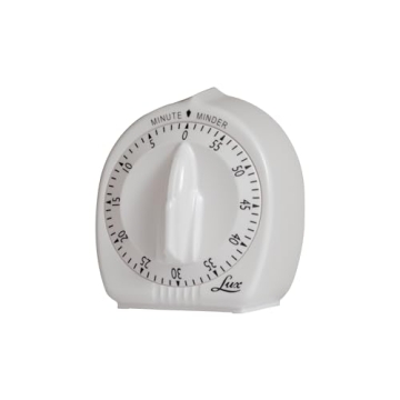 Lux Minute Minder Timer Mechanical White - Classic Kitchen Essential