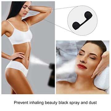 50 Pieces of ELERA Nose Filters for Spray Tanning - Disposable Protection Against Allergens