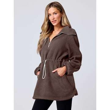 Women's Cozy Sherpa Fleece Pullover for Stylish Comfort