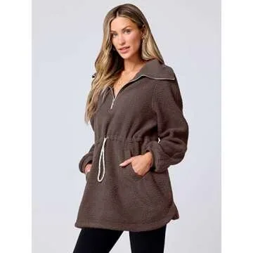 Women's Cozy Sherpa Fleece Pullover for Stylish Comfort