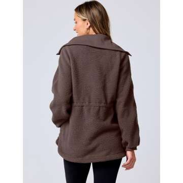 Women's Cozy Sherpa Fleece Pullover for Stylish Comfort