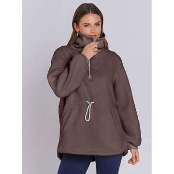 Women's Cozy Sherpa Fleece Pullover for Stylish Comfort