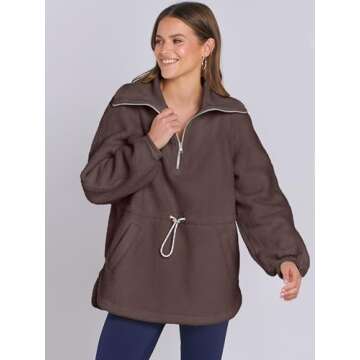 Women's Cozy Sherpa Fleece Pullover for Stylish Comfort