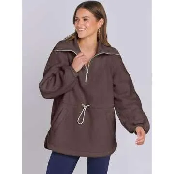 Women's Cozy Sherpa Fleece Pullover for Stylish Comfort