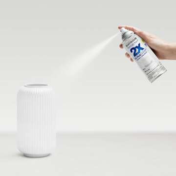 Rust-Oleum 334098 Painter's Touch 2X Ultra Cover Spray Paint, 12 oz, Semi-Gloss White