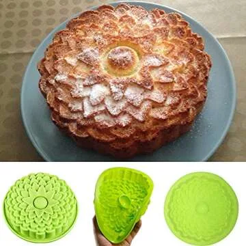 SENHAI Silicone Flower Shape Molds - Bake Beautiful Cakes