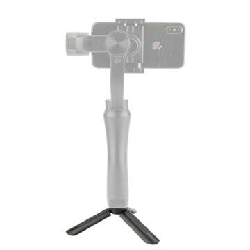 Ulanzi Mini Tripod Stand for Selfie Stick Monopod Stabilizer, Portable Folding Desktop Stand for for ZHIYUN Smooth Q/Smooth 4/ Feiyu/DJI OSMO Mobile 2 Gimbal