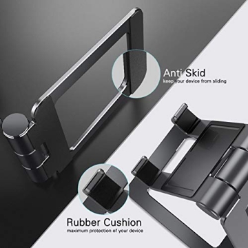 Adjustable iPad Stand, Tablet Stand Holders, Cell Phone Stands, iPhone Stand, Nintendo Switch Stand, iPad Pro Stand, iPad Mini Stands and Holders for Desk (4-10 inch)