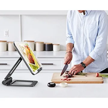 Adjustable iPad Stand, Tablet Stand Holders, Cell Phone Stands, iPhone Stand, Nintendo Switch Stand, iPad Pro Stand, iPad Mini Stands and Holders for Desk (4-10 inch)