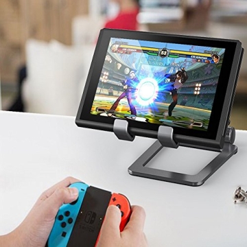 Adjustable iPad Stand, Tablet Stand Holders, Cell Phone Stands, iPhone Stand, Nintendo Switch Stand, iPad Pro Stand, iPad Mini Stands and Holders for Desk (4-10 inch)