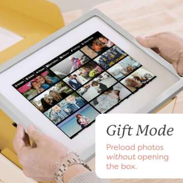 Skylight Digital Picture Frame - WiFi Enabled with Load from Phone Capability, Touch Screen Digital ...