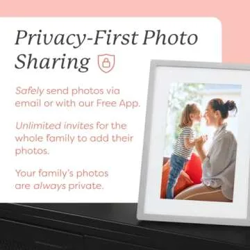 Skylight Digital Picture Frame - WiFi Enabled with Load from Phone Capability, Touch Screen Digital Photo Frame Display - Customizable Gift for Friends and Family - 10 Inch Silver