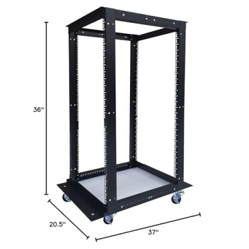 Sysracks 18U Open Frame Network Server Rack for IT Equipment