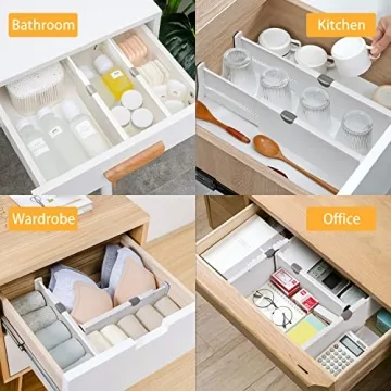 JONYJ Adjustable Drawer Dividers for Neat Organization
