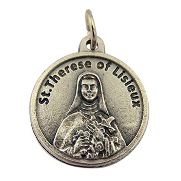 Silver Saint Therese Medal - Prayer Protection Jewelry