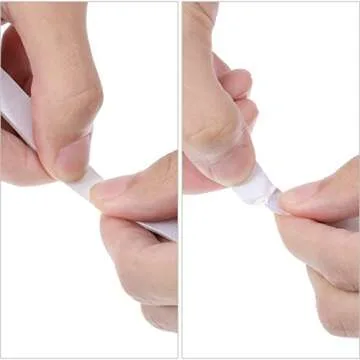 Tatuo 2 Rolls Double Sided Foam Tape PE Foam Tape Sponge Soft Mounting Adhesive(1/2 Inch by 50 Feet,White)