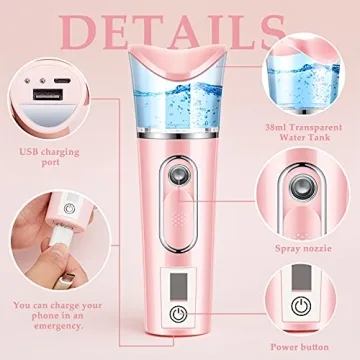Handy Nano Mist Sprayer Set with Skin Analyzer and USB Charge