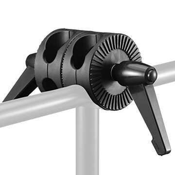 SUPON Dual Head Grip Swivel Clamp Head Holder Bracket Compatible for Photography Studio flash Reflec...