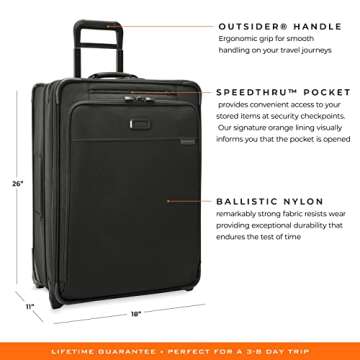 Briggs & Riley 26" Expandable Checked Luggage for Travel