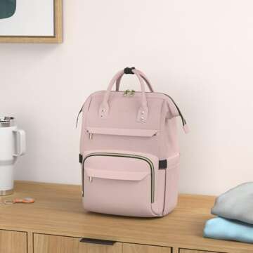 LOVEVOOK Laptop Backpack for Women,15.6 Inch Professional Womens Travel Backpack Purse Computer Lapt...