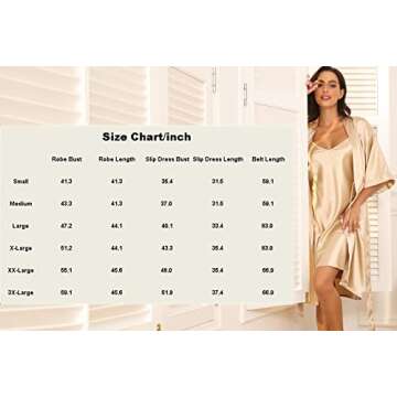 Women's Satin Robes 2 Piece Pajama Set Sexy Lingerie Robe Soft Sleepwear Silky Kimono Nightgown with Camisole Deep Purple X-Large