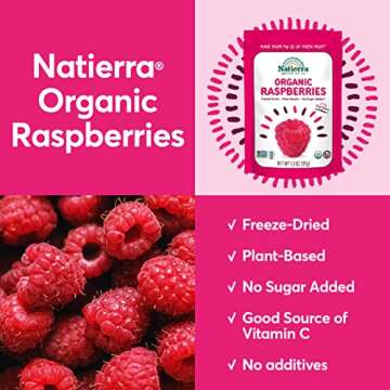 Organic Freeze-Dried Raspberries | Vegan & Non-GMO Snack