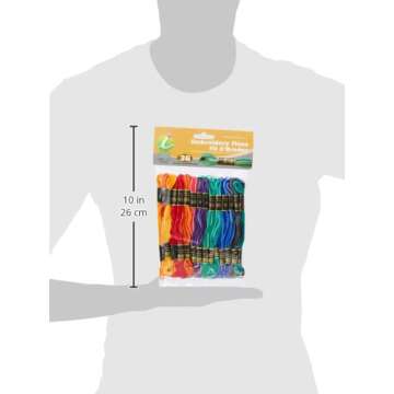 Iris 1260 36-Pack Embroidery Floss - Variegated Colors, 8m