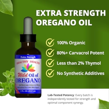 Oregano Oil - Organic Extra Strength Immune Support 83% Carvacrol