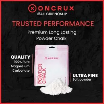 ONCRUX Loose Chalk Powder 14 OZ- Magnesium Carbonate Gym Chalk for Rock Climbing - Weight Lifting Chalk Powder - Hand Chalk for Gymnastics - Workout Chalk for Weightlifting CrossFit Powerlifting Chalk