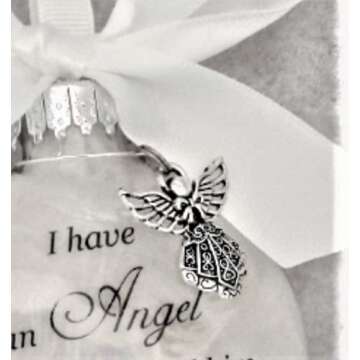 Handmade Memorial Christmas Ornament Sympathy Gift Angel in Heaven I Call Her Mom