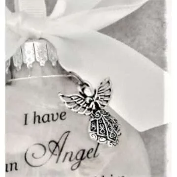 Handmade Memorial Christmas Ornament Sympathy Gift Angel in Heaven I Call Her Mom