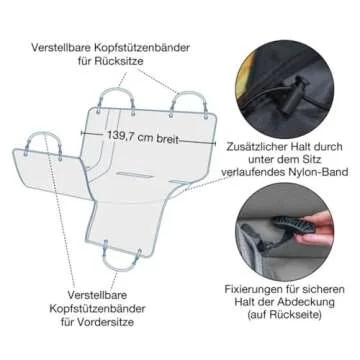 Kurgo Dog Hammock Car Seat Cover - Perfect for Pet Owners