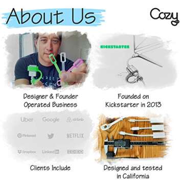 [5-Piece] Cozy USB Caps for USB C Cable - Tether/Cap Provides Dust and Oxidation Protection, Project...