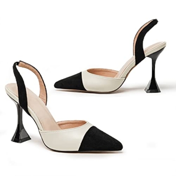 Coutgo Women's Elegant Slingback Pumps for Any Occasion