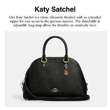 Stylish COACH Katy Satchel in Black for All Occasions