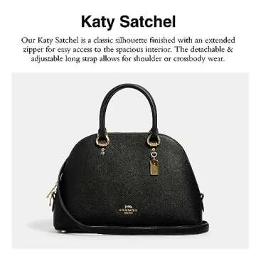 Stylish COACH Katy Satchel in Black for All Occasions