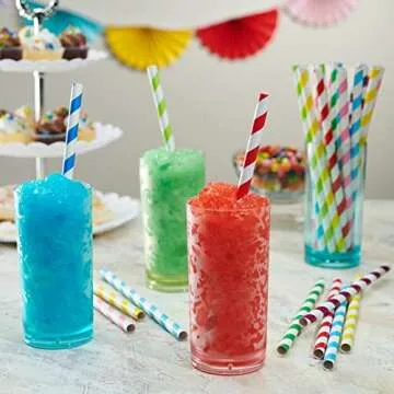 Comfy Package Jumbo Eco-Friendly Paper Smoothie Straws
