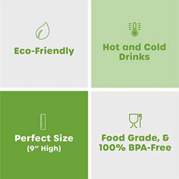 Comfy Package Jumbo Eco-Friendly Paper Smoothie Straws