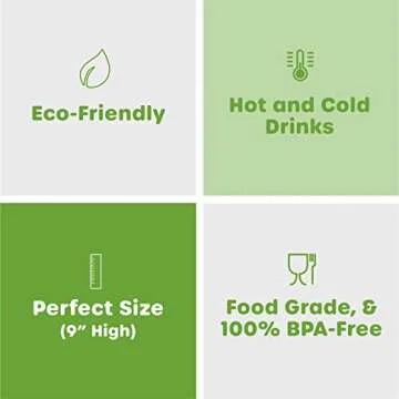 Comfy Package Jumbo Eco-Friendly Paper Smoothie Straws