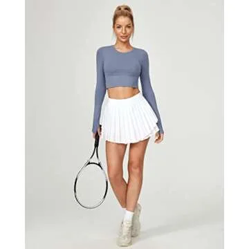 IUGA Women's Tennis Skirt with Pockets for Workouts