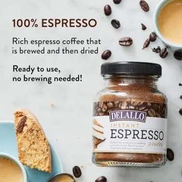 DeLallo Instant Espresso Powder - Enhance Your Baking & Drinks