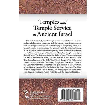 Temples and Temple-Service in Ancient Israel: A Scholarly Investigation of Priestly Traditions